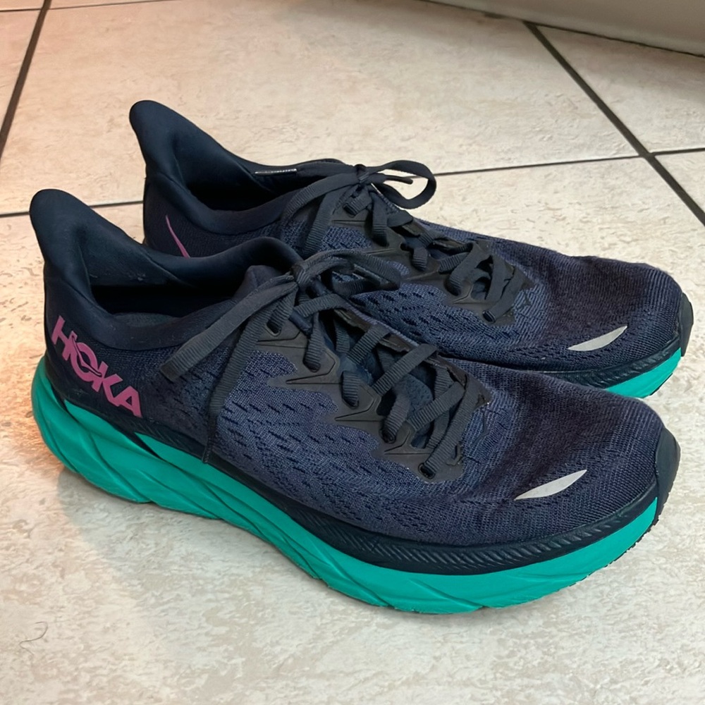 Hoka Women's Running Shoes - Black and Teal